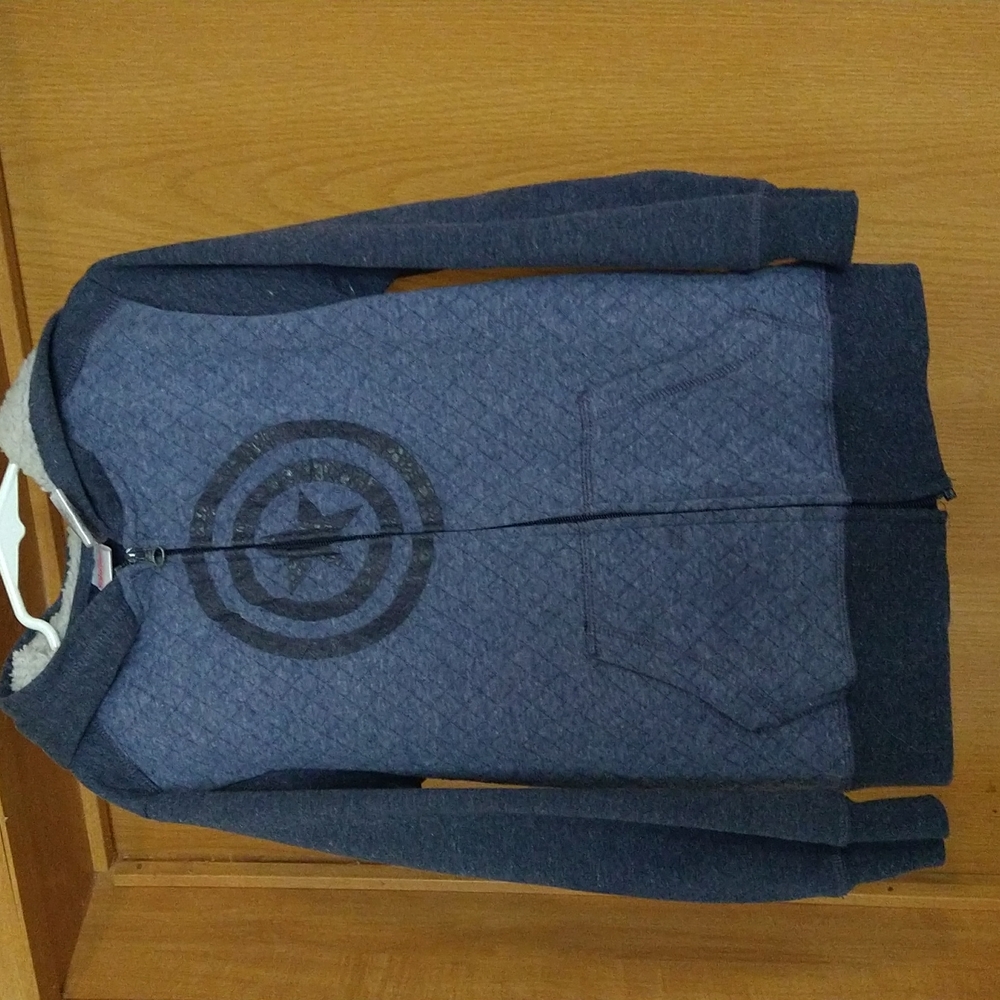 Avengers boys zip up jacket with hood